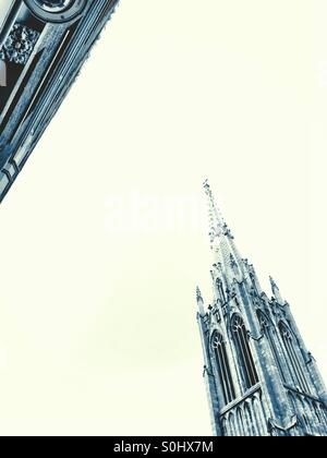 Turm der Grace Church, New York City. Stockfoto