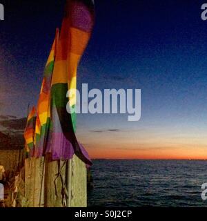 Cherry Grove Dock. Fire Island, New york Stockfoto