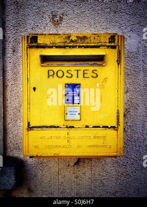 Französische Post box Stockfoto