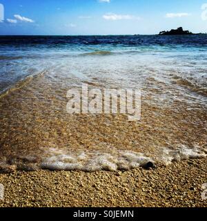 Winter-Strand Stockfoto