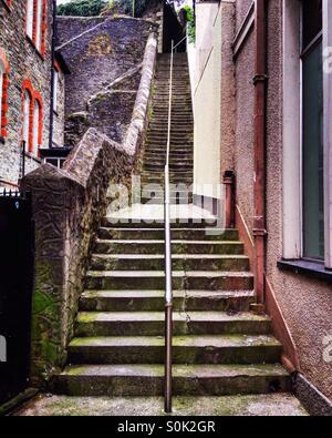 Die Jakobsleiter Schritte in Falmouth Cornwall England. Stockfoto