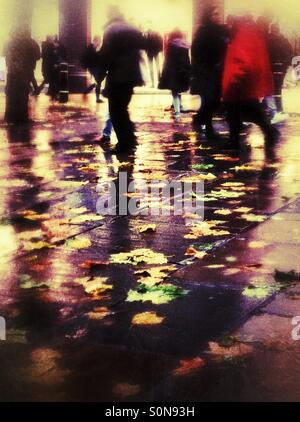 Regentag im Herbst England UK Stockfoto