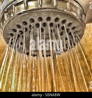 Eine Dusche. Stockfoto