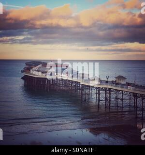 Ein Blick auf Cromer Pier in Norfolk Stockfoto