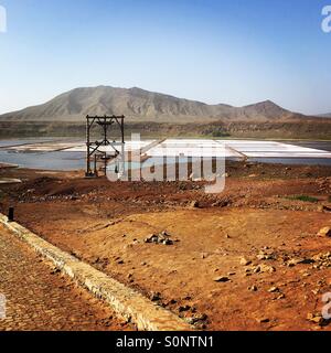 Salz Betten in Pedra de Lume, Sal, Kapverden Afrika Stockfoto