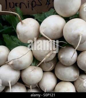 weiße Rüben Stockfoto