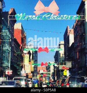 Little Italy, New York City, 6. Dezember 2015 Stockfoto