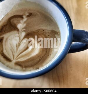 Latte art Stockfoto