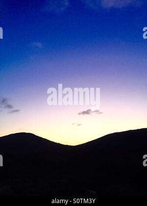 Ein Sonnenuntergang in Klein Karoo in Südafrika Stockfoto