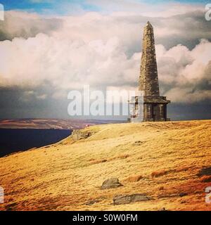 Stoodley Hecht auf der Pennine Way, Calderdale. Yorkshire. Stockfoto