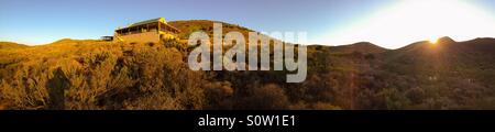 Ein Sonnenuntergang in Klein Karoo in Südafrika Stockfoto