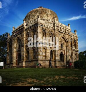 Shisha Gumbad Lodhi Garten, Neu-Delhi. Stockfoto