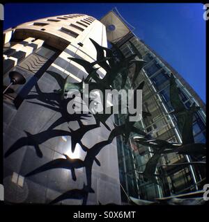 Vogel-Skulptur, Zentrum von Leeds, England. Stockfoto