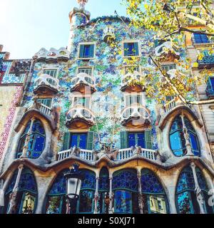 Casa Batllo, Barcelona Stockfoto