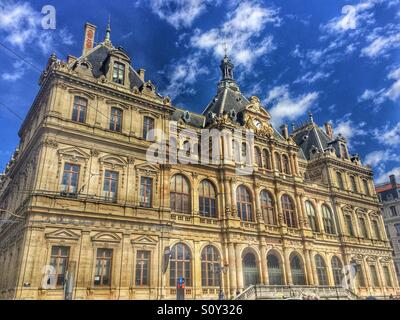 Palais De La Bourse Lyon Frankreich Stockfoto