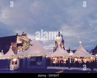 Berlin-Weihnachtsmarkt Stockfoto