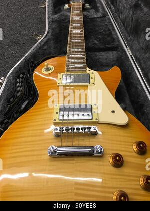 Gibson Epiphone Les Paul custom Gitarre Stockfoto