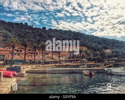 Port-Cros-Insel-Var-Frankreich Stockfoto