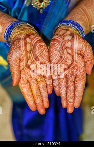Indische Traditionen - Mehndi Stockfoto