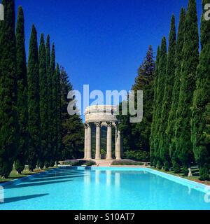 Die Pulgas Wassertempel in Woodside, Kalifornien. Stockfoto