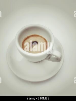 Espresso erschossen Stockfoto