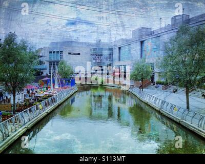 Riverside im Oracle Shopping Centre in Reading. Stockfoto