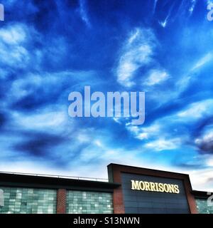 Safeway-Supermarkt in Kirkby in Ashfield, Nottinghamshire, England Stockfoto