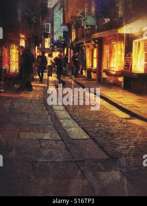 Geschäfte auf den Shambles York North Yorkshire England UK Stockfoto