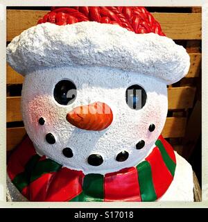 Keramische Schneemann Stockfoto