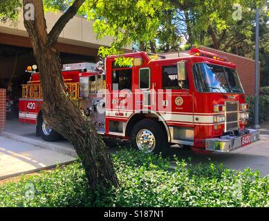 Los Angeles City Fire Dept Motorenhersteller Stockfoto