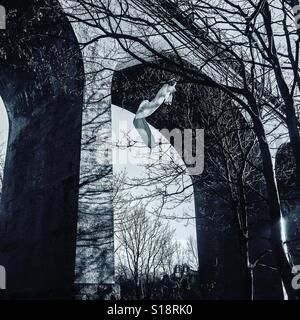 Chester brennen Eisenbahnviadukt - Co. Durham, England Stockfoto