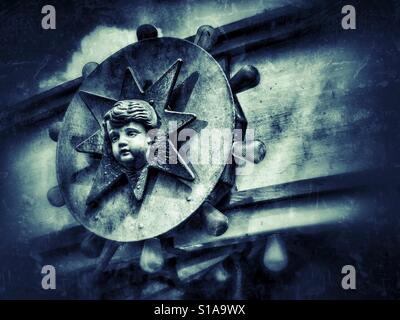 Cherub Kiddie Karussell Stockfoto