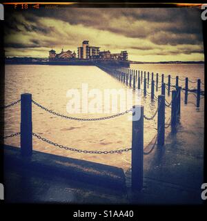 Marine-See und seine Gang in Weston-super-Mare, Somerset, England Stockfoto