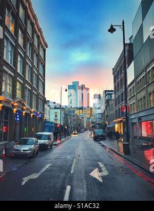 Curtain Road, Shoreditch, London Stockfoto