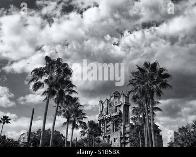 Turm des Schreckens Fahrt im Hollywood Studio in Orlando, Florida Stockfoto