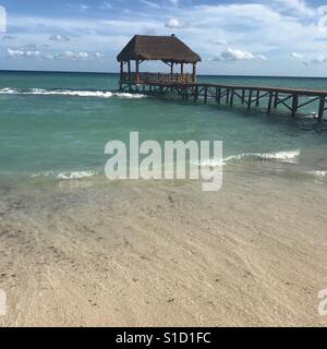 Strand in Playa Del Carmen, Mexiko Stockfoto