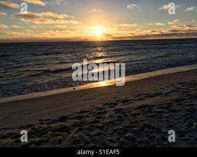 Sonnenuntergang am Strand von Cottesloe Western Australia Stockfoto