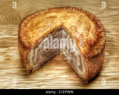 Pork pie Stockfoto