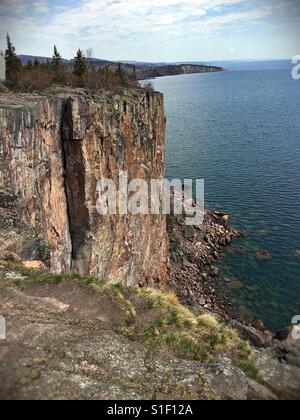 Palisade Kopf am Lake Superior in Minnesota, USA. Stockfoto