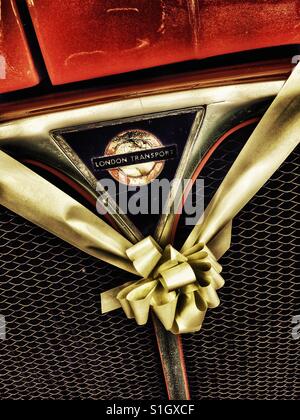 Hochzeit Band Routemaster Bus Stockfoto