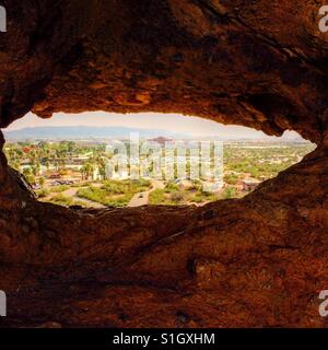 Hole in the Rock, Papago Park, Arizona Stockfoto