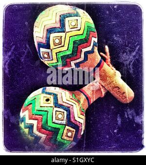 Dekorative kubanischen Maracas. Stockfoto