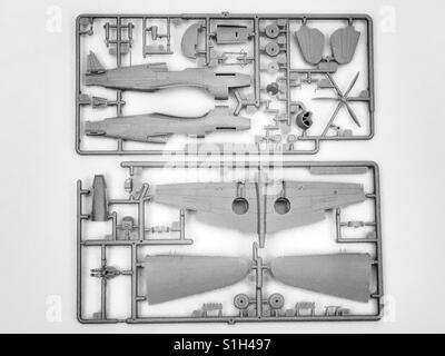 Airfix 1: 72 Skala Curtiss Tomahawk WW2 Jagdflugzeug Stockfoto