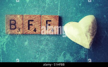 Beste Freunde für immer Akronym. Stockfoto
