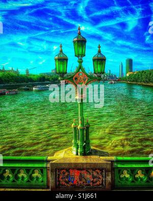 Der Blick von der Westminster Bridge. Stockfoto