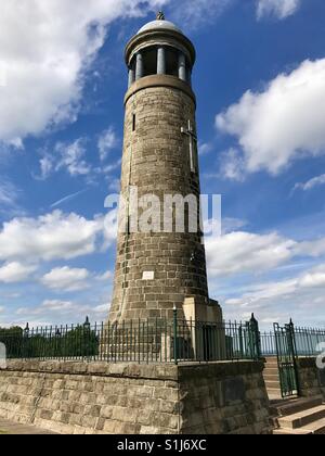 Crich Stand. Sherwood Foresters World War Memorial. Crich, Derbyshire Stockfoto