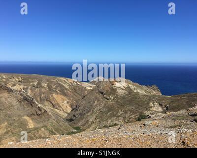 Geologische Landschaft von Camacho, Insel Porto Santo, 43 km nördlich von Madeira Stockfoto