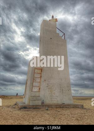 Gebäude am Strand auf der Insel Sal, Kap Verde Stockfoto