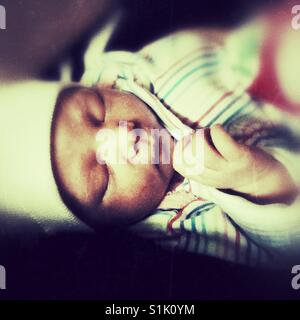 Schlafendes baby Stockfoto