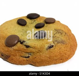 Choc Chip Cookie mit Schokolade einzigen Ursprung Stockfoto